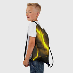 Рюкзак-мешок Желтое неоновое свечение, цвет: 3D-принт — фото 2