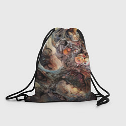 Рюкзак-мешок Бесконечный хаос, цвет: 3D-принт