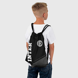 Рюкзак-мешок Inter sport на темном фоне вертикально, цвет: 3D-принт — фото 2