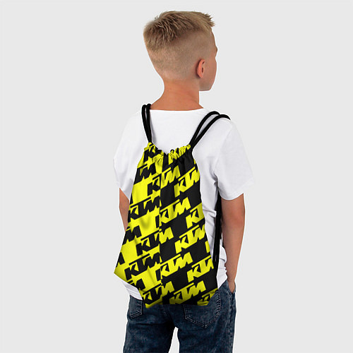 Мешок для обуви KTU жёлто чёрный стиль / 3D-принт – фото 4