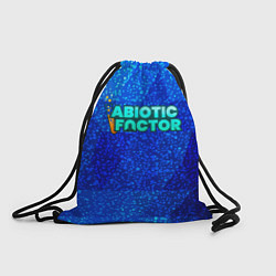 Рюкзак-мешок Abiotic Factor logo blue neon, цвет: 3D-принт