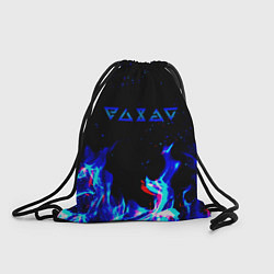 Рюкзак-мешок The Witcher fire logo glitch, цвет: 3D-принт