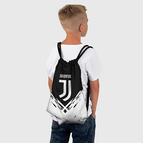 Мешок для обуви Juventus sport geometry fc club / 3D-принт – фото 4