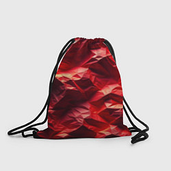 Рюкзак-мешок Эффект текстуры мятой красной бумаги, цвет: 3D-принт