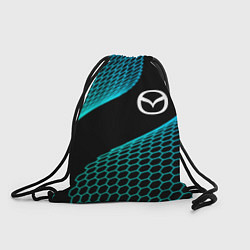 Рюкзак-мешок Mazda electro hexagon, цвет: 3D-принт