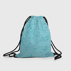 Рюкзак-мешок Бело-голубой полосы, цвет: 3D-принт