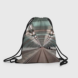 Рюкзак-мешок Траволатор на станции метро Спортивная в Петербург, цвет: 3D-принт
