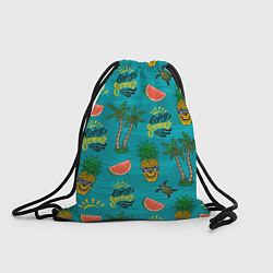Рюкзак-мешок Enjoy summer pattern - pineapple, цвет: 3D-принт