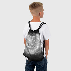 Рюкзак-мешок Голова медведя из дыма, цвет: 3D-принт — фото 2