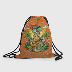 Мешок для обуви Веселая змея играет на гитаре