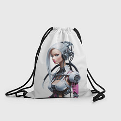 Рюкзак-мешок Cyber warrior Barbie - ai art fantasy, цвет: 3D-принт