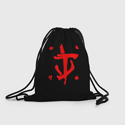 Рюкзак-мешок Doom logo red, цвет: 3D-принт