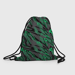Рюкзак-мешок Абстрактный камуфляжный узор, цвет: 3D-принт