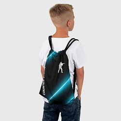 Рюкзак-мешок Counter Strike неоновые лампы, цвет: 3D-принт — фото 2