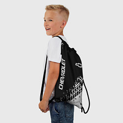 Рюкзак-мешок Шевроле: следы от шин, цвет: 3D-принт — фото 2