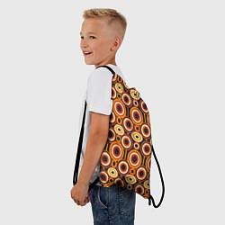 Рюкзак-мешок Африканские узоры круги, цвет: 3D-принт — фото 2