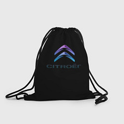 Рюкзак-мешок Citroen logo neon, цвет: 3D-принт