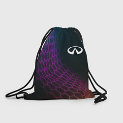 Рюкзак-мешок Infiniti neon hexagon, цвет: 3D-принт