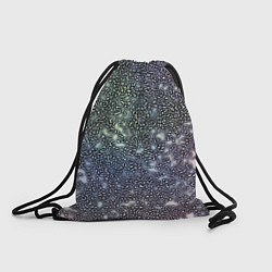 Рюкзак-мешок Абстрактный серо-фиолетовый, цвет: 3D-принт