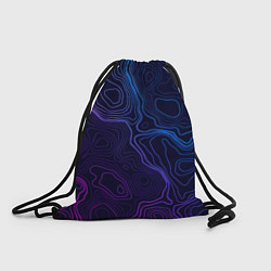Рюкзак-мешок Абстрактная топографическая карта, цвет: 3D-принт