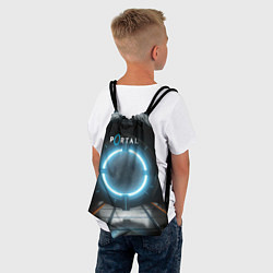 Рюкзак-мешок Portal logo game, цвет: 3D-принт — фото 2