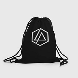 Рюкзак-мешок Linkin park logo white, цвет: 3D-принт