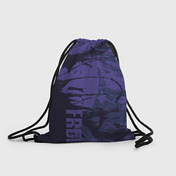 Рюкзак-мешок Абстрактное лицо девушки на фиолетовом - abstract, цвет: 3D-принт