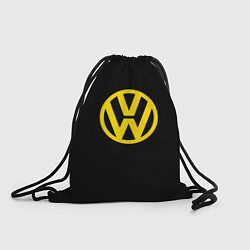 Рюкзак-мешок Volkswagen logo yellow, цвет: 3D-принт