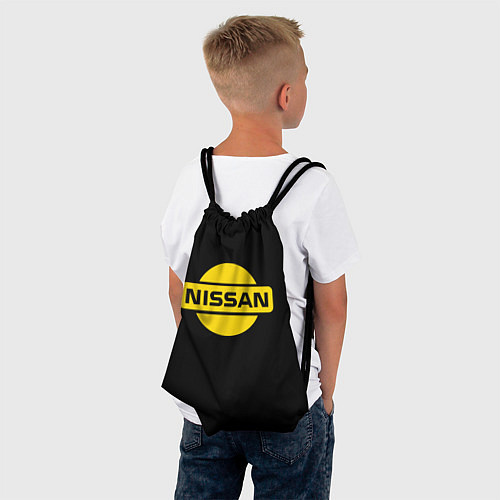 Мешок для обуви Nissan yellow logo / 3D-принт – фото 4