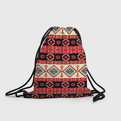 Рюкзак-мешок Этнический геометрический узор, цвет: 3D-принт