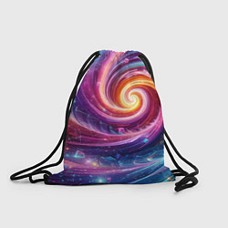 Рюкзак-мешок Космическая галактическая спираль - неоновое свече, цвет: 3D-принт