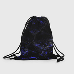 Рюкзак-мешок Потертая синяя текстура, цвет: 3D-принт