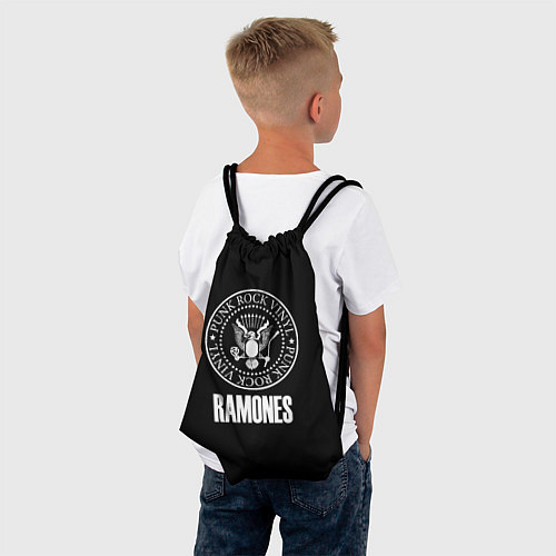 Мешок для обуви Ramones rock logo / 3D-принт – фото 4