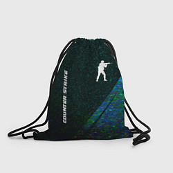 Рюкзак-мешок Counter Strike glitch blue, цвет: 3D-принт