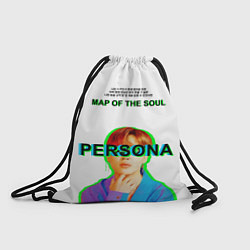 Рюкзак-мешок BTS Jimin Persona - кто я иероглифами, цвет: 3D-принт