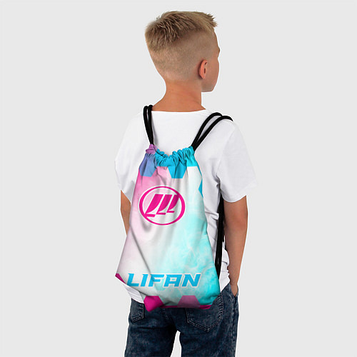 Мешок для обуви Lifan neon gradient style по-центру / 3D-принт – фото 4