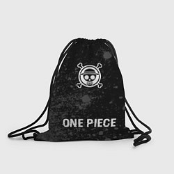 Мешок для обуви One Piece glitch на темном фоне по-центру
