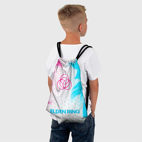 Мешок для обуви Elden Ring neon gradient style по-центру / 3D-принт – фото 4
