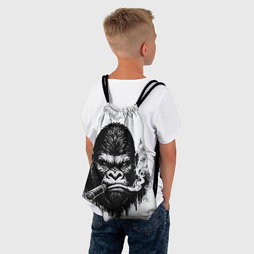 Мешок для обуви Горилла с сигарой / 3D-принт – фото 4