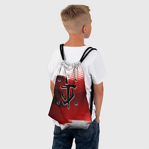 Мешок для обуви Doom eternal logo краски / 3D-принт – фото 4