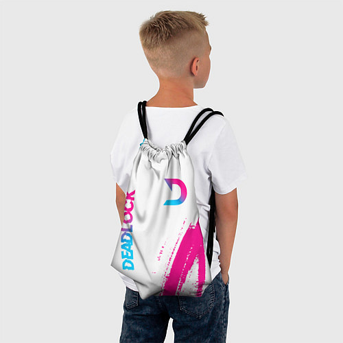 Мешок для обуви Deadlock neon gradient style вертикально / 3D-принт – фото 4