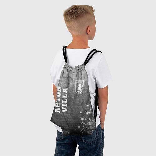 Мешок для обуви Aston Villa - grey gradient вертикально / 3D-принт – фото 4