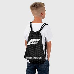 Рюкзак-мешок Forza Horizon glitch на темном фоне по-центру, цвет: 3D-принт — фото 2