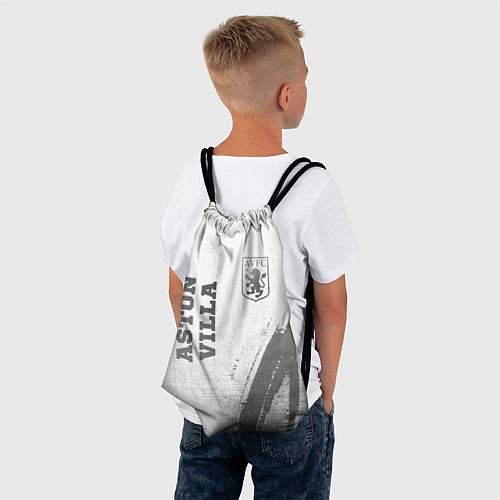 Мешок для обуви Aston Villa - white gradient вертикально / 3D-принт – фото 4