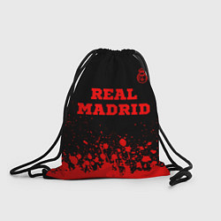 Рюкзак-мешок Real Madrid - red gradient посередине, цвет: 3D-принт