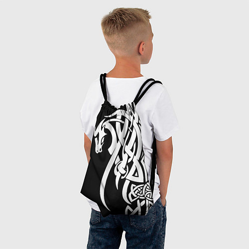 Мешок для обуви Языческий кельтский орнамент тату / 3D-принт – фото 4