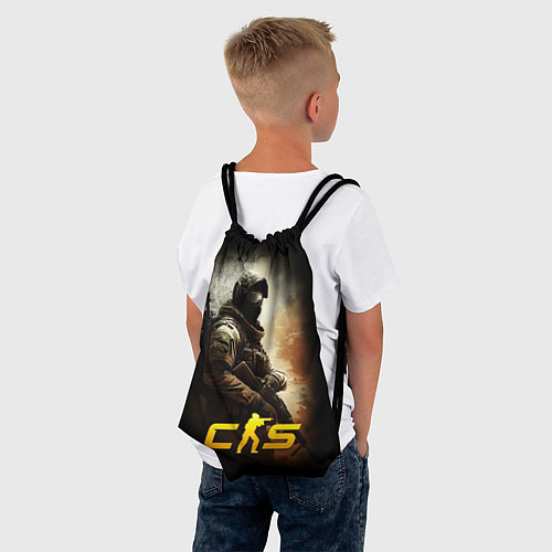 Мешок для обуви CS спецназовец / 3D-принт – фото 4