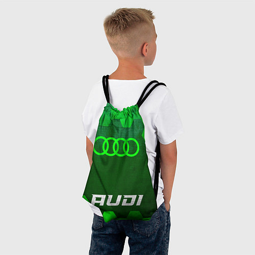 Мешок для обуви Audi - green gradient по-центру / 3D-принт – фото 4