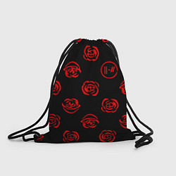 Рюкзак-мешок Twenty one pilots rose pattern, цвет: 3D-принт