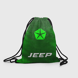 Мешок для обуви Jeep - green gradient по-центру